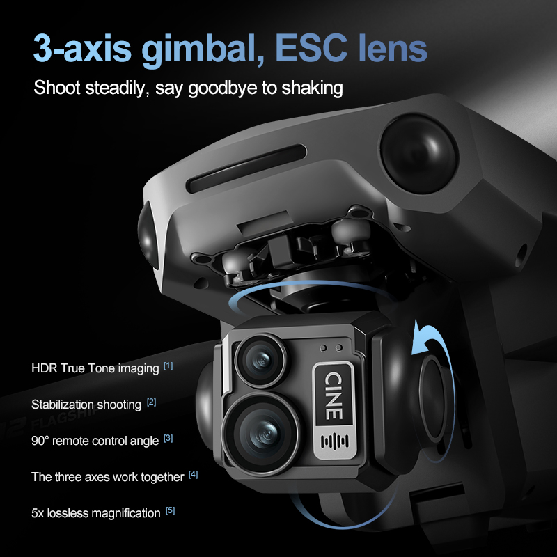 8K 3 Axis Gimbal Brushless 7.2 - Drone Gimbal Brushless recension och pris