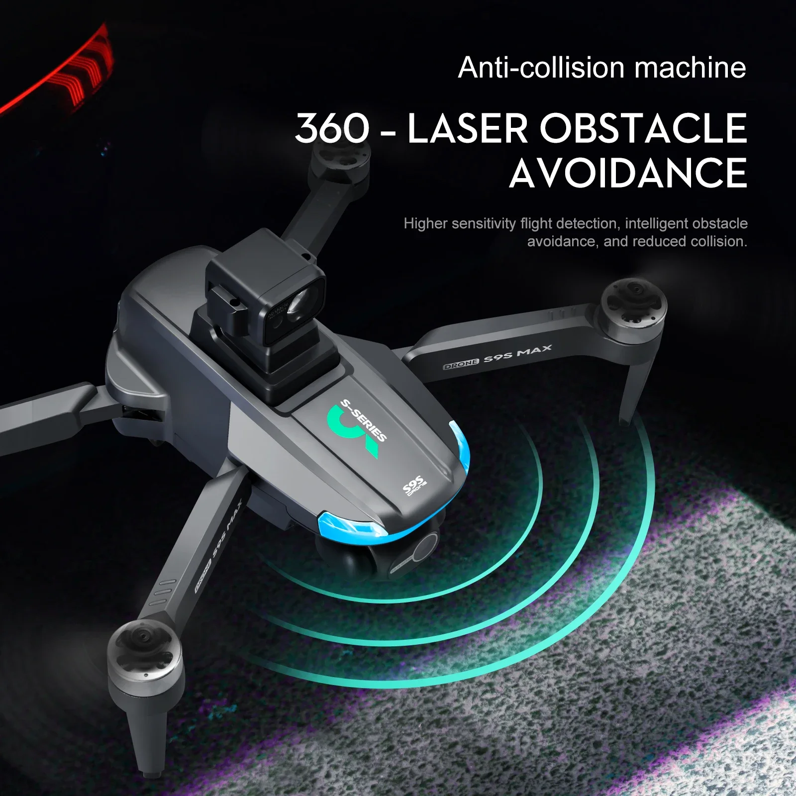 NEW S9S MAX MINI Drone 4K 2-Ax - Drone Gimbal Brushless recension och pris
