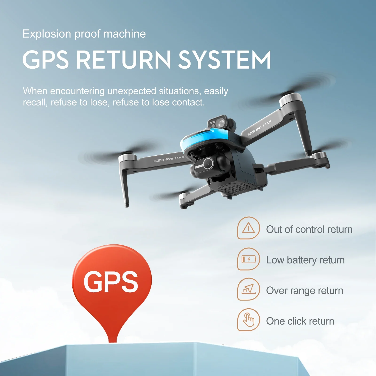NEW S9S MAX MINI Drone 4K 2-Ax - Drone Gimbal Brushless recension och pris