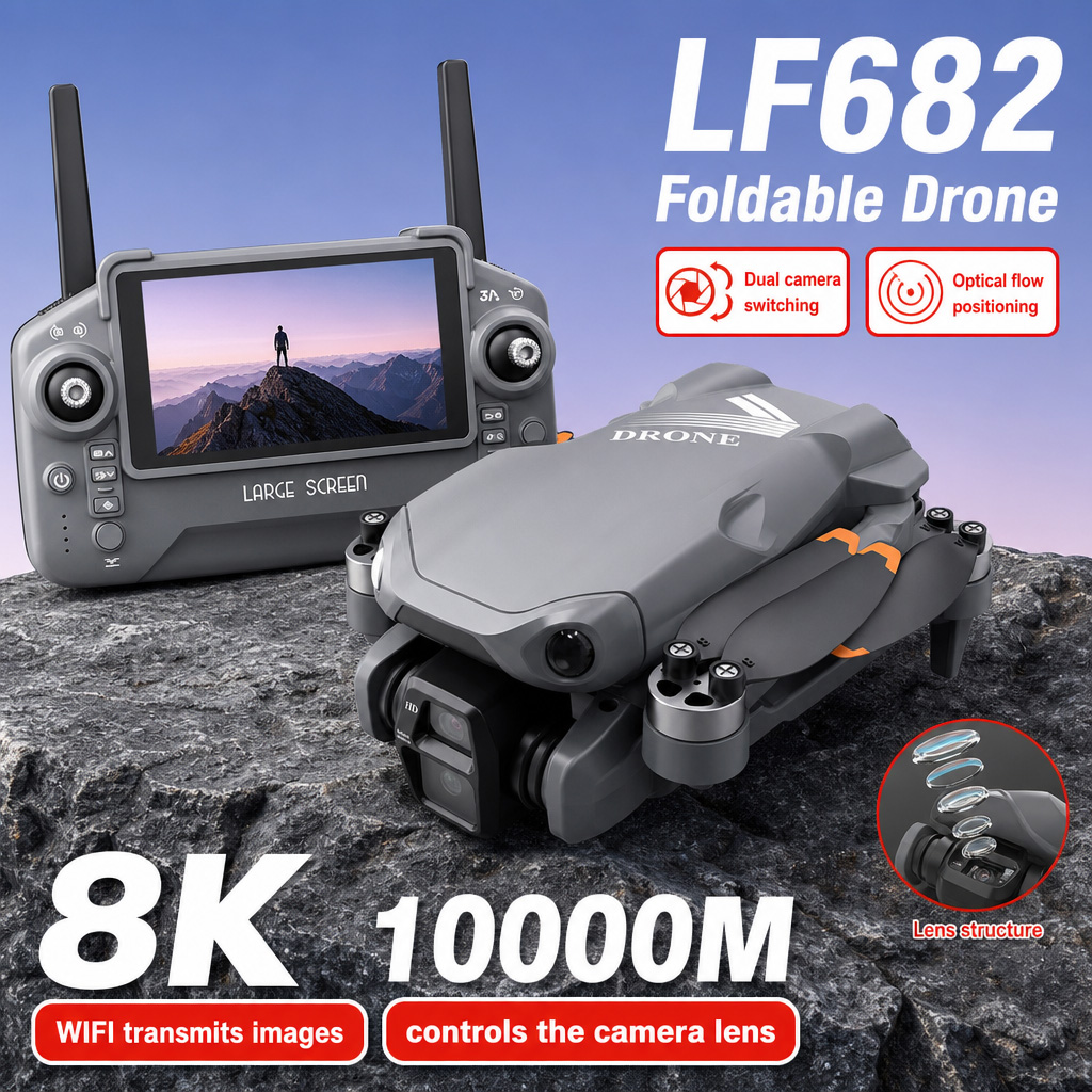Aerial Photo LF682 Drone 8K HD - Drone Gimbal Brushless recension och pris