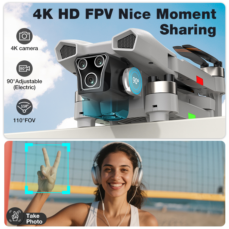 NEW Hot L017 Pro Drone Brushle - Drone Gimbal Brushless recension och pris