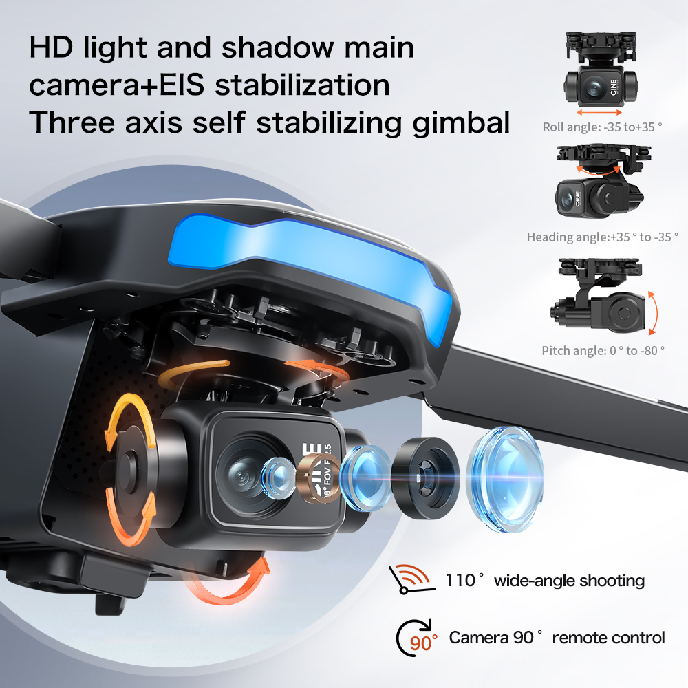New S-X1 MAX Drone GPS 8K Prof - Drone Gimbal Brushless recension och pris